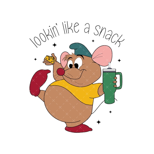 Gus Gus Mouse Png Svg, Lookin' Like A Snack Gus SVG, Gus Svg, Princess Svg, Princess Png, Christmas Svg, Funny Png Svg, Cricut File, Cut Svg