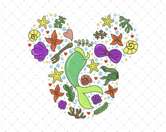 Ariel Png, Little Mermaid Png, Ariel png, Mermaid Clipart, Little Mermaid Png, Princess Png, Instant Download, Digital File, Only Png