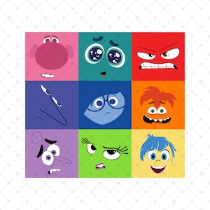 Inside Out 2 Character Face Svg Png, Inside Out Shirt Png, Svg For Cut, Inside Out 2 Halloween Costume Png, Inside Out 2 Halloween Svg
