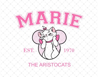 Aristocats Marie Png, Marie Png, Marie Png, Cat Png, Cat Mom Png, Aristocats Shirt Design Png, Aristocats Sublimation Png, Only Png