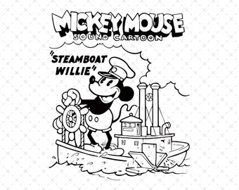 Mickey Steamboat Willie Png, Steamboat Willie Png, Svg For Cricut Sublimation, Mickey Png, Captain Mickey Png, Family Vacation Png