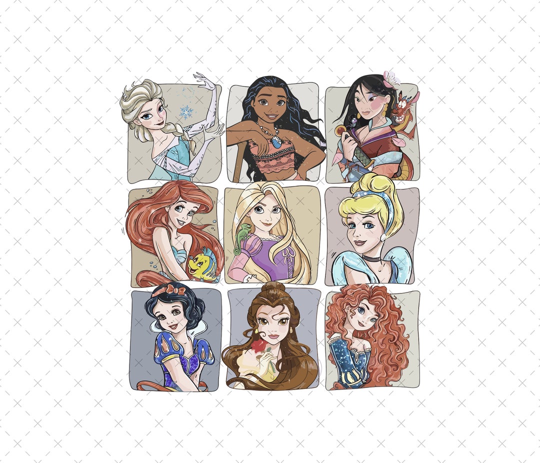 Retro Princess Png, Family Matching Shirt Png, Family Vacation Png ...