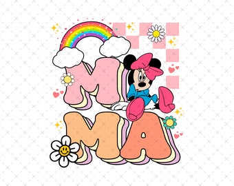 Mouse and Friends Mama Png, Mouse Mom Svg, Mouse Mama Png, Mama Png, Mom Svg, Mother's Day 2024 Png, Digital File, Only Png