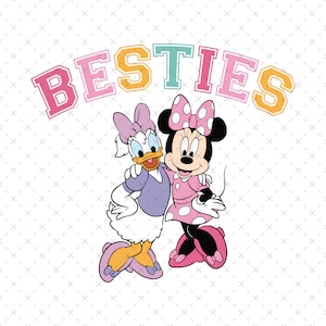 Topo e papera Besties Png, File Png per sublimazione, Summer Png, Besties Png, Girl Squad Png, Summer Vibes Png, File digitale