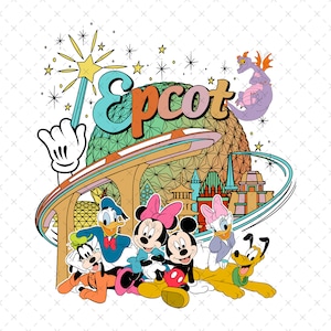 Epcot Png, Mouse And Friends Epcot Png, Family Vacation Png, Magic Kingdom Png, Vacay Mode Png, Digital File, Only Png
