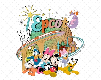 Epcot Png, Mouse And Friends Epcot Png, Family Vacation Png, Magic Kingdom Png, Vacay Mode Png, Digital File, Only Png