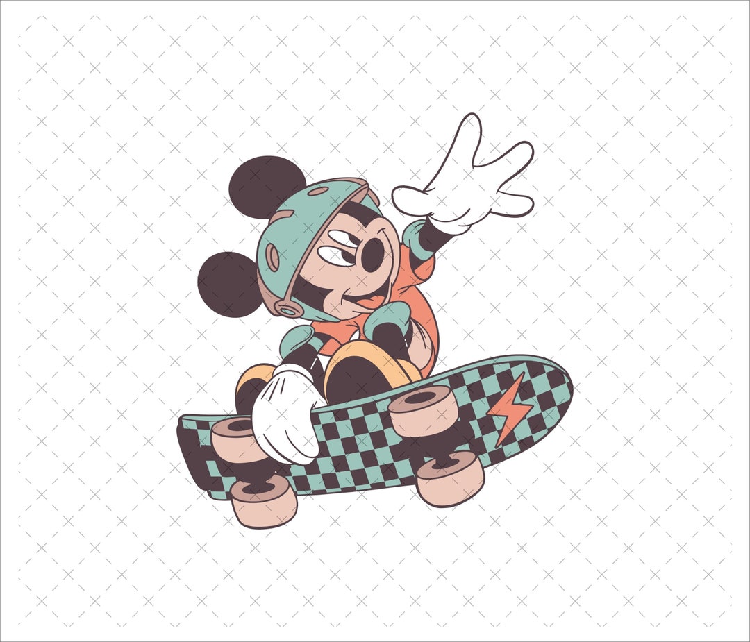 スケートボード javier calleja mickey mouse skate board Skateboarding Clipart Mickey Mouse Clubhouse - Mickey Mouse