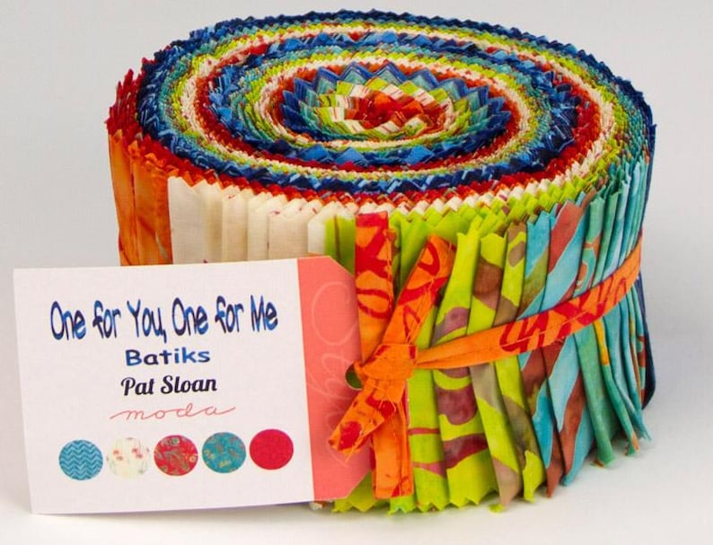 One for You, One for Me Batiks Jelly Roll by Pat Sloan for Moda - Etsy