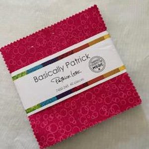 Rare find.  BASICALLY PATRICK charm pack by Patrick Lose