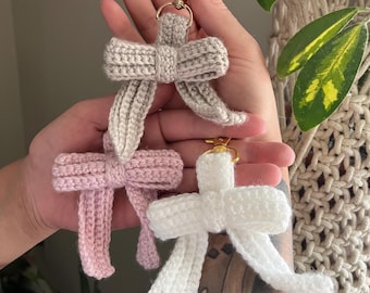 Schleife Schlüsselanhänger, Kokette Schlüsselanhänger, Rucksackanhänger, Taschenanhänger