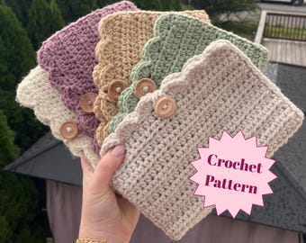Crochet Pattern - Scalloped Edge E-Reader Case