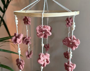 Gehäkelte Baby Mobile - Blume Baby Mobile