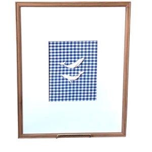 16x20 Custom Framed Whale Intaglio art | Children&#39;s Art | Nursery Art | Framed Intaglios| Intaglio Wall Art | Grandmillennial Art