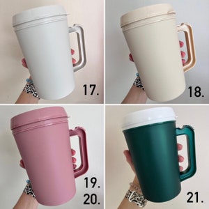 22oz or 34oz MEGA MUG! Double Wall Insulated Hot/Cold Thermos Mug - Hospital Mug- Blank (decal NOT included) Retro 90s Trucker Mug-Mega Mugs