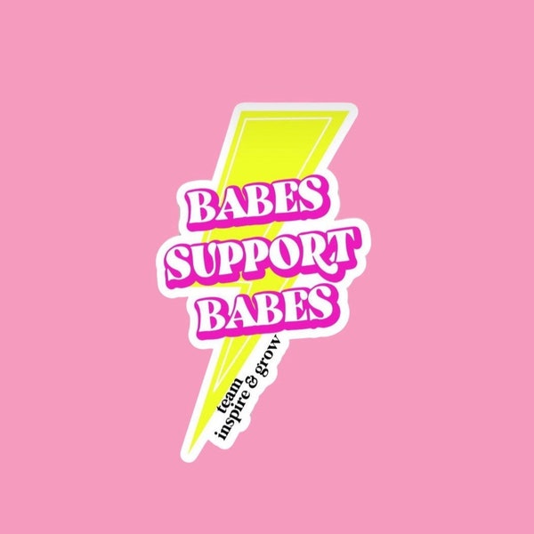 Babes Support Babes TEAM Custom Team Stickers (moq 5)