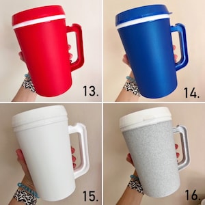 22oz or 34oz MEGA MUG! Double Wall Insulated Hot/Cold Thermos Mug - Hospital Mug- Blank (decal NOT included) Retro 90s Trucker Mug-Mega Mugs
