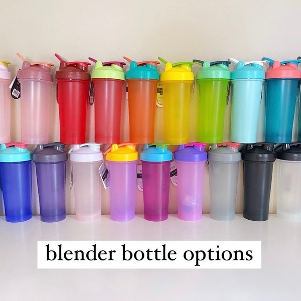 Blender Bottle Options/ Add a Blender Bottle Shaker Cup to your order (decal not included)/ 20oz 28oz Custom Shaker Cup