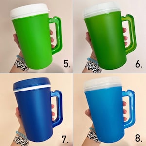 22oz or 34oz MEGA MUG! Double Wall Insulated Hot/Cold Thermos Mug - Hospital Mug- Blank (decal NOT included) Retro 90s Trucker Mug-Mega Mugs