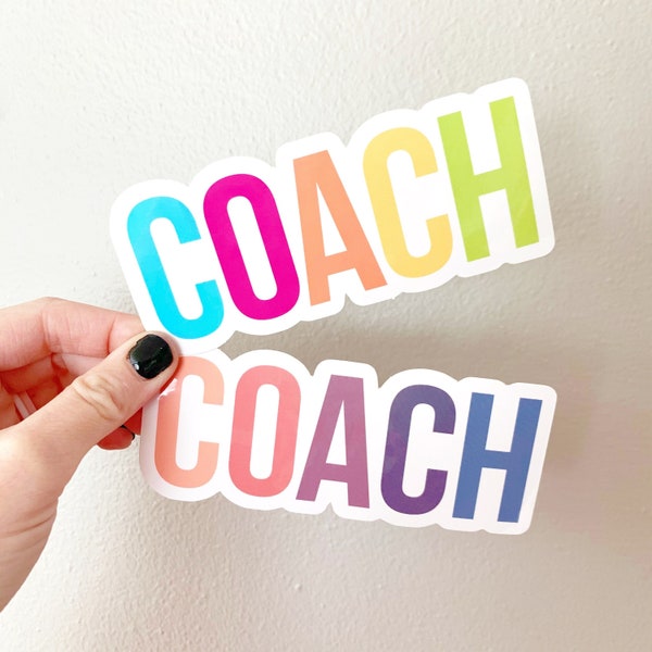 COACH Vinyl Sticker sized for Shakers or Cold Cup -  Beachbody Coach- Energize Decal- Cup NOT included- 9 week control freak - SC prize