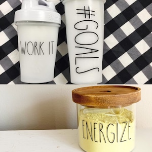 Farmhouse Inspired DECAL - Rae Dunn Inspired - Word Sticker- Sticks anywhere! Create your own wording! DECAL ONLY