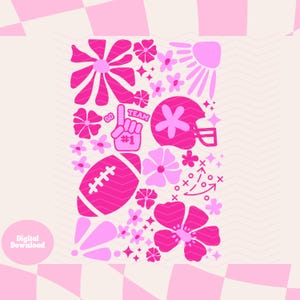 College Football seizoen bloem lichtroze en roze teamgeest transparant voetbalshirt png PNGEgg