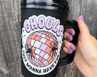 Ghouls Just Wanna Have Fun Halloween megamok 22oz retro-thermosmok-trucker cup-herfst 2024 vrijgezellenfeest grappig