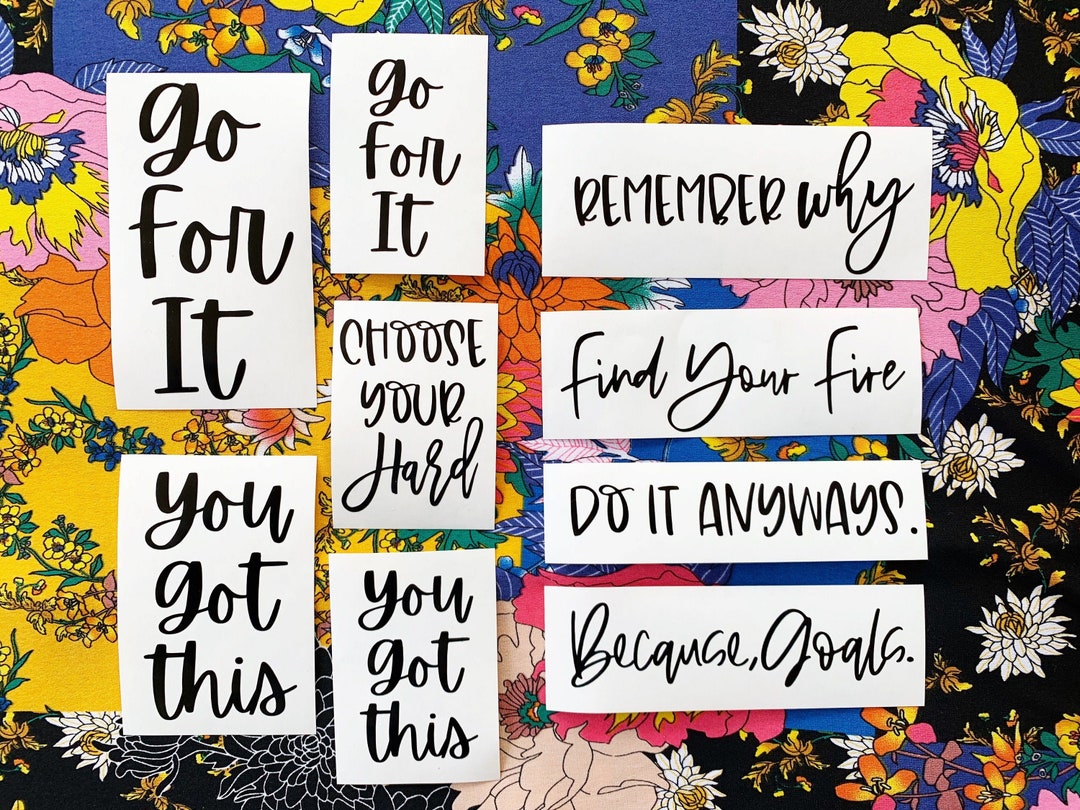 Inspiration & Motivation Collection Decals - Shaker Cup Decal- Workout ...