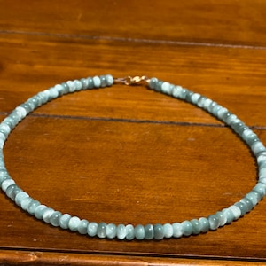 Handmade Gemstone Beaded Necklace, Moonstone Jewelry, Minimalist, Boho, Gold filled, Gifts for her, Genuine Gemstone, Beaded Bracelet