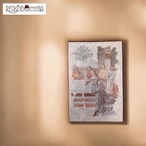 Postal de arte de Ghirlandaio Santa Maria Novella cod. 1218-66 no viajado