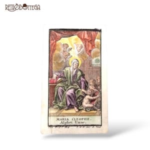 Carte Sainte Vintage Maria Cleophe Alphei Uxor