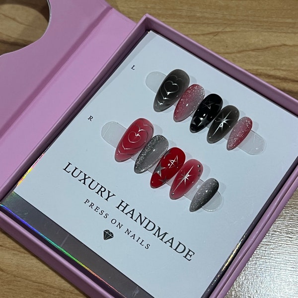 Short Almond Press on Nails - Etsy