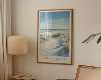 Snow On The Beach Digital Print | Music Wall Art | Midnights Print | Aesthetic Print | Bedroom Decor | Girly Print | Watercolour Art