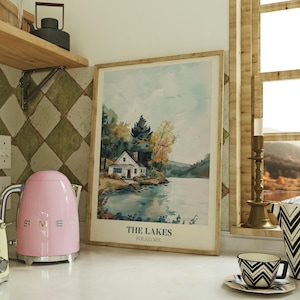 The Lakes Digital Print | Music Wall Art | Aesthetic Print | Folklore Print | Bedroom Decor | Watercolour Art | Girly Print
