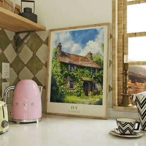 Ivy Digital Print | Music Wall Art | Aesthetic Print | Evermore Print | Bedroom Print | Watercolour Art | Girly Wall Art