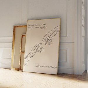 Forever Digital Print | Music Wall Art | Line Art Print | Modern Wall Decor | Aesthetic Prints | Love Print | Bedroom Decor | Folk Poster