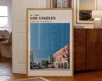 Los Angeles Venice Beach Digital Print | California Wall Art | Living Room Decor | Travel Poster | Aesthetic Prints | Vintage Beach Print