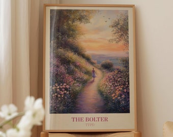 The Bolter | Music Wall Art | Aesthetic Print |  Bedroom Print | Watercolour Art | Girly Wall Art | Eras Print
