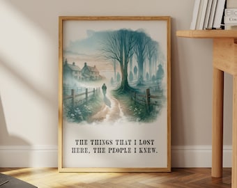 Things That I Lost Here Digital Print | Watercolour Print | Modern Wall Decor | Wall Art | Modern Art Print | Aesthetic Prints