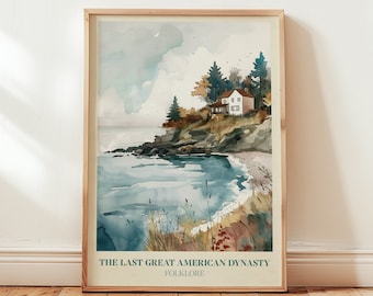 Digitale afdruk van de laatste grote Amerikaanse dynastie | Muziekmuurkunst | Folkloristische print | Esthetische print | Slaapkamerdecoratie | Meisjesprint