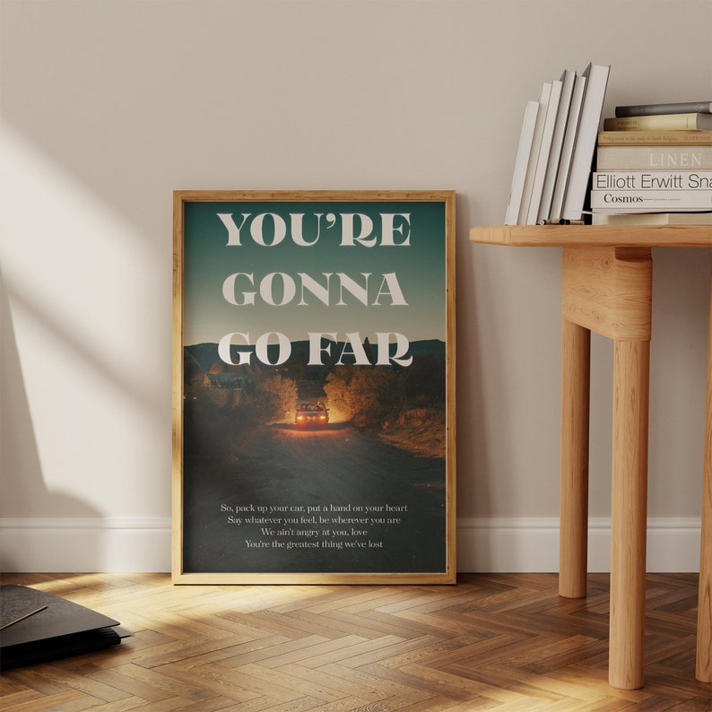 Noah Kahan Inspired Digital Print You're Gonna Go Far Etsy UK