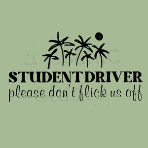Student Driver  Please Dont Flick Us Off SVG