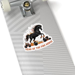 Year of the Fire Horse Fitness Sticker | Chinese New Year 2026 image 4