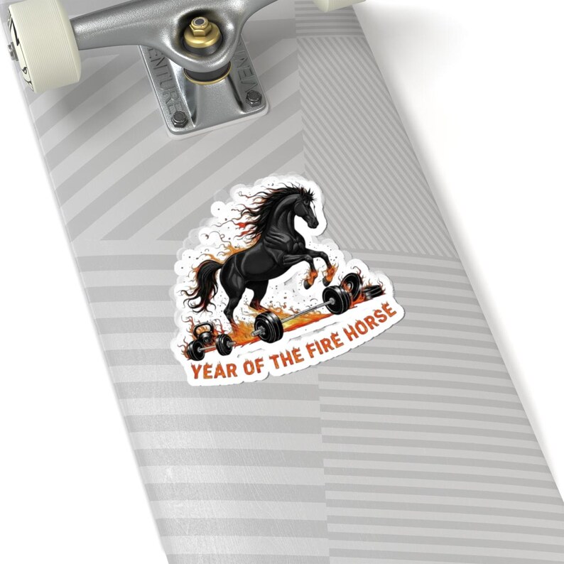 Year of the Fire Horse Fitness Sticker | Chinese New Year 2026 image 4