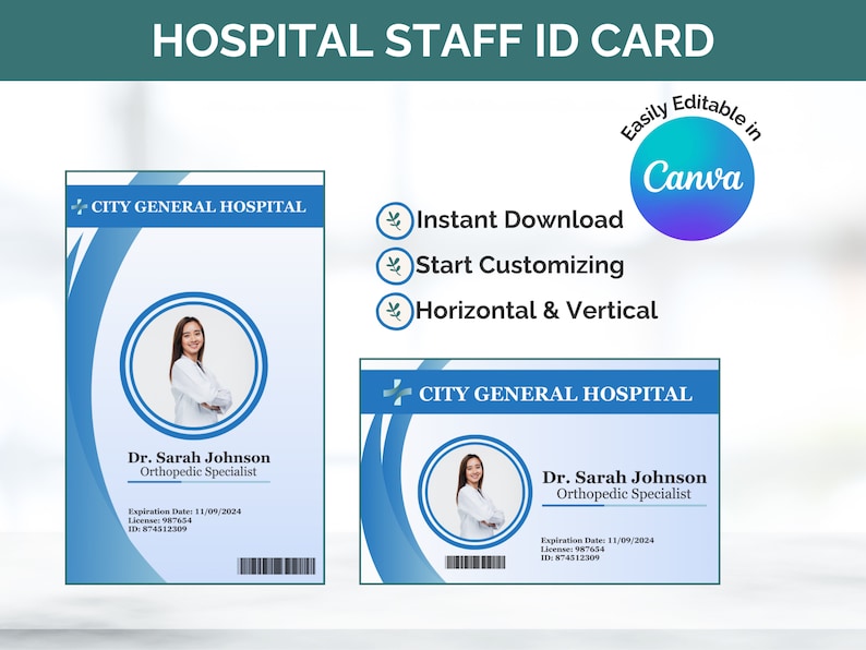 Image 7 for Hospital Id Card Template