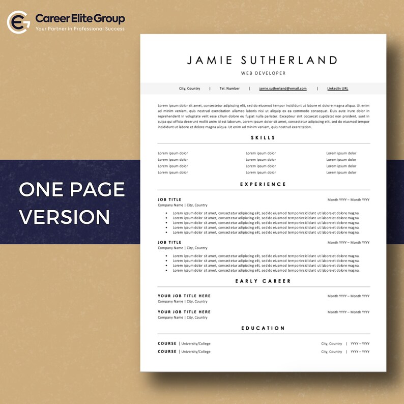 Professional CV Design Template for Word, CV Templates, Cv Template