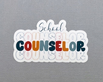 School Counselor Sticker | Gift for Counselor | School Counselor | Mental Health Sticker | Water Resistant Sticker