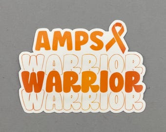 AMPS Warrior Sticker: Amplified Musculoskeletal Pain Syndrome - Water Resistant