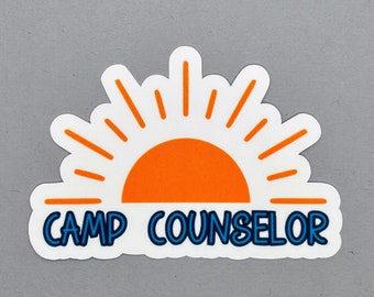 Camp Counselor Sticker | Gift for Counselor | Gift for Her | Gift for Him | Camp Counselor | Water Resistant Sticker