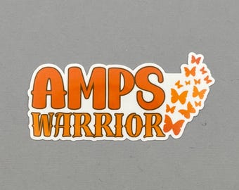 AMPS Warrior Butterflies Sticker: Amplified Musculoskeletal Pain Syndrome - Water Resistant