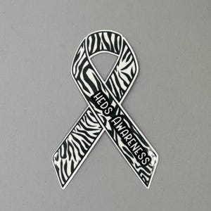 hEDS (Hypermobile Ehlers–Danlos Syndrome) Awareness Ribbon Sticker | hEDS Sticker | hEDS Awareness | Water Resistant Sticker